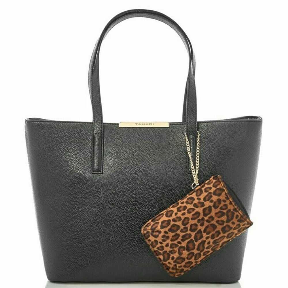 Tote with animal print iphone case